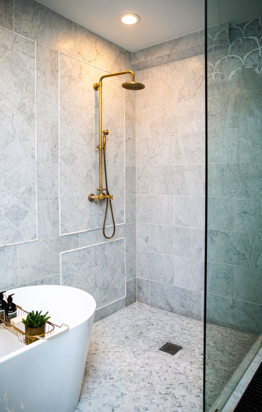 large-bathroom-shower-tub-gold-hardware