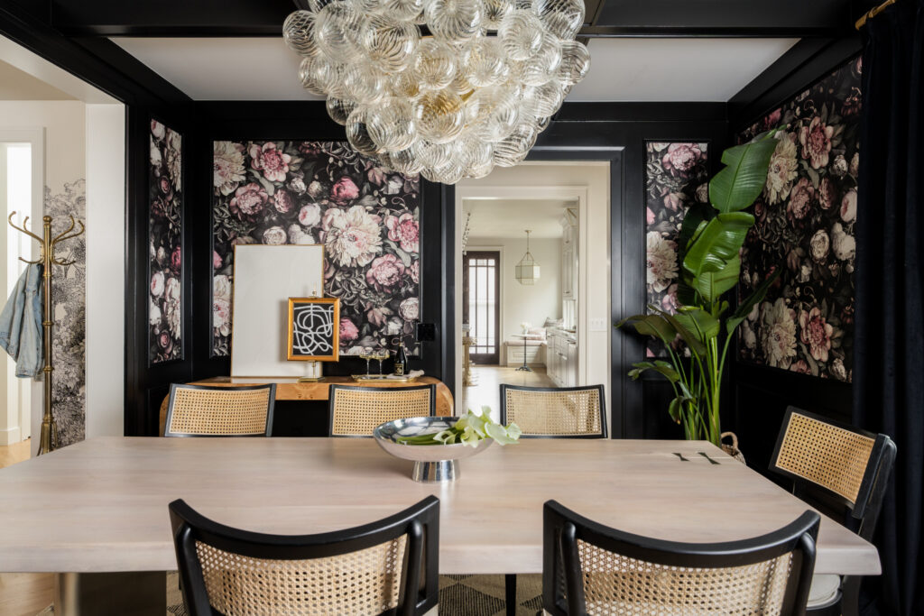 A Vibrant Parisian Inspired Craftsman Dining Room