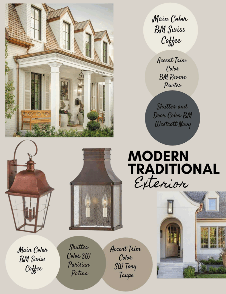 Modern Traditional French Country Exterior Paint Ideas