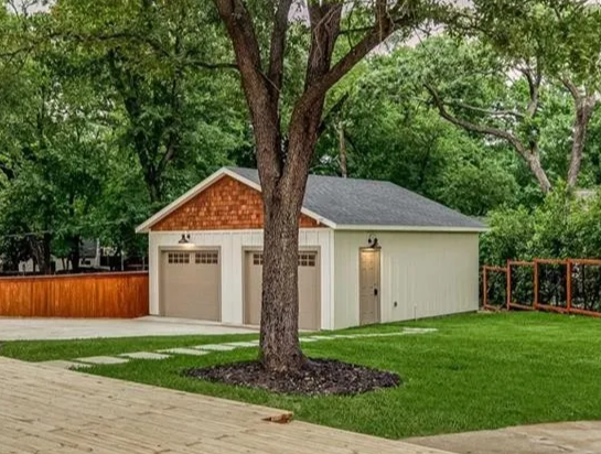 Modern Neutral Home Exterior 2 Car Garage